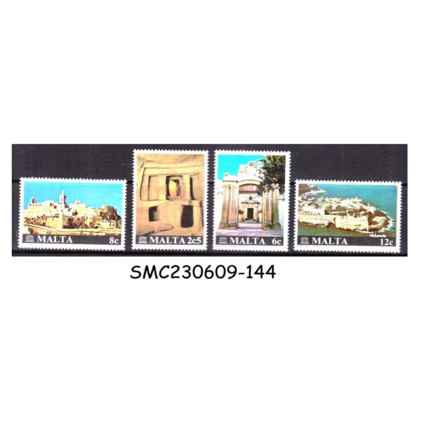 MALTA - 1980 INTERNATIONAL RESTORATION OF MALTESE MONUMENTS CAMPAIGN 4V MINT NH