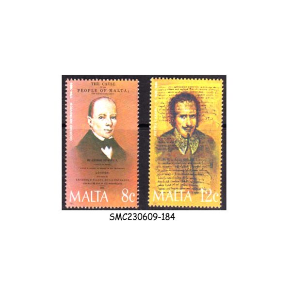 MALTA - 1985 CELEBRITIES' ANNIVERSARIES - 2V MINT NH