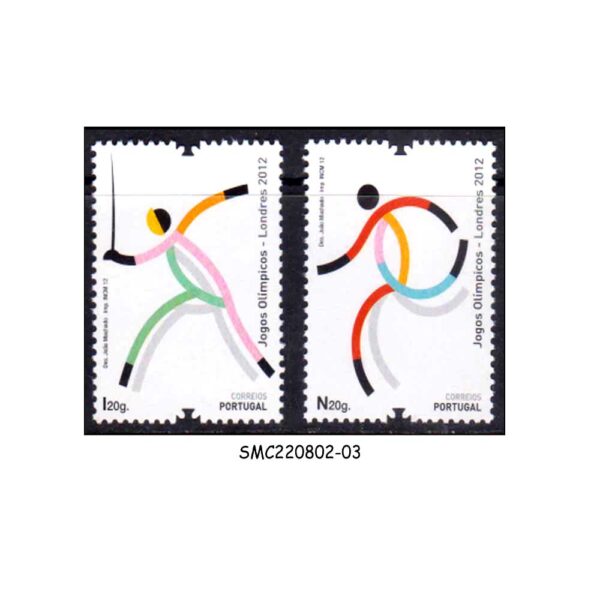 PORTUGAL - 2012 SUMMER OLYMPIC GAMES LONDON - 2V - MINT NH