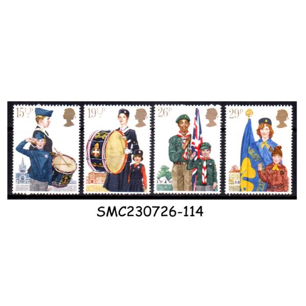 GREAT BRITAIN - 1982 YOUTH ORGANIZATIONS / BOY & GIRL SCOUTS - 4V - MINT NH