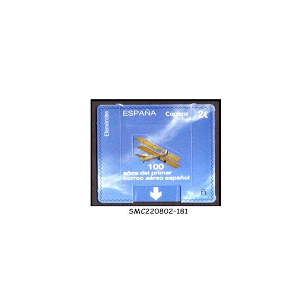 SPAIN - 2020 FIRST AIRMAIL SERVICE IN SPAIN CENTENARY - MNH SELF-ADHESIVE STAMP