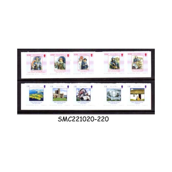 ISLE OF MAN - 2004 THE STORY OF MANN - 10V - MINT NH SELF-ADHESIVE STAMPS