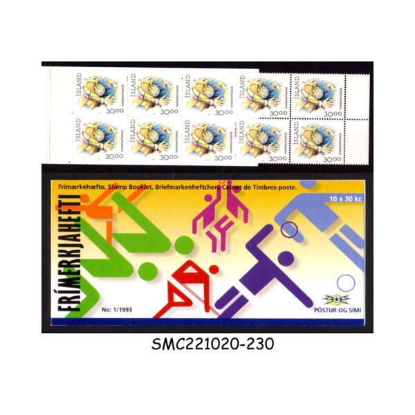 ICELAND - 1993 HANDBALL / SPORTS - STAMP BOOKLET MNH