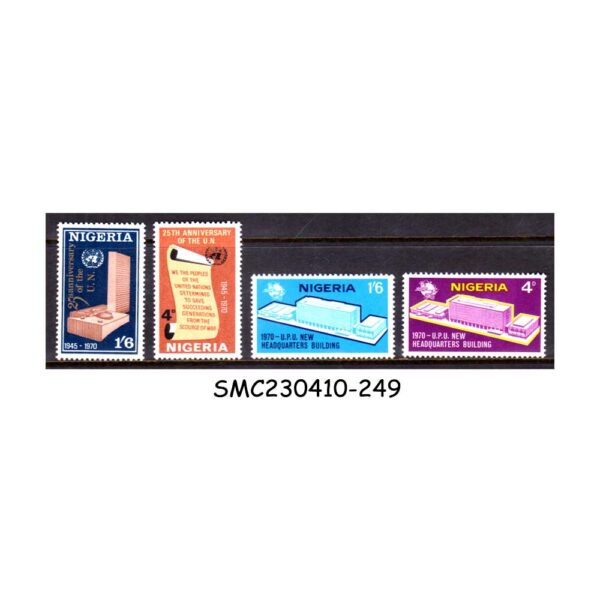 NIGERIA - 1970 UNO & UPU SCOTT#239-242 - 4V - MINT NH
