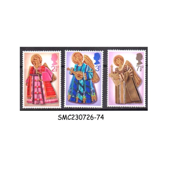 GREAT BRITAIN - 1972 CHRISTMAS - ANGELS - 3V - MINT NH