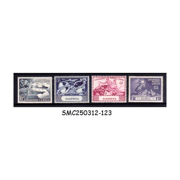 GAMBIA - 1949 75th ANNIVERSARY OF UPU - 4V - MINT LH
