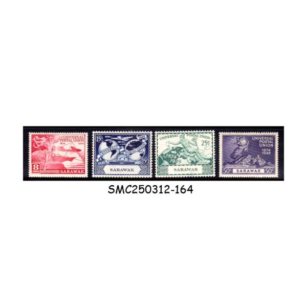 SARAWAK - 1949 75th ANNIVERSARY OF UPU - 4V - MINT LH