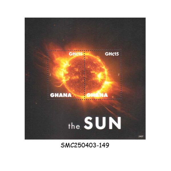 STAMPS from GHANA - 2024 PLANETS & THE SUN / SPACE - MIN. SHEET MINT NH