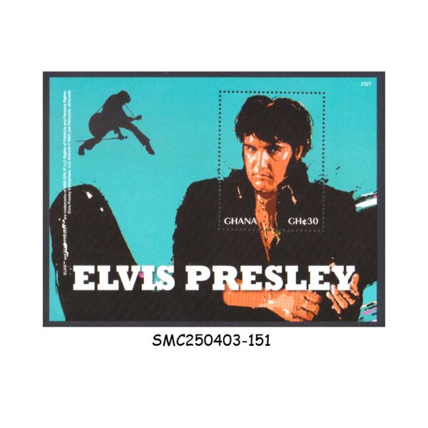 STAMPS from GHANA - 2023 ELVIS PRESLEY / SINGER MUSIC - MIN. SHEET MINT NH