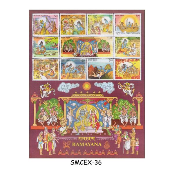 STAMPS from INDIA - 2017 RAMAYANA - EPIC OF HINDUISM - MIN/SHT MNH