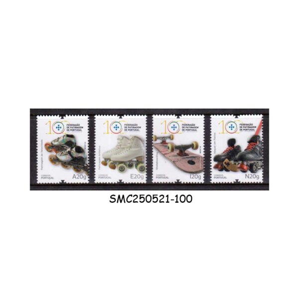 STAMPS from PORTUGAL - 2024 100 Years of ROLLER SPORTS FEDERATION OF PORTUGAL - 4V MINT NH