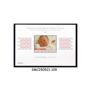 STAMPS from NETHERLANDS - 2003 BIRTH OF PRINCESS CATHARINA-AMALIA - MIN. SHEET MINT NH