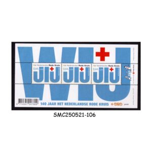 STAMPS from NETHERLANDS - 2007 140 YEARS OF DUTCH RED CROSS - MIN. SHEET MINT NH