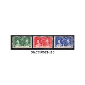 Stamps from HONG KONG - 1937 KGVI CORONATION SG#137-139 - 3V - MINT NH