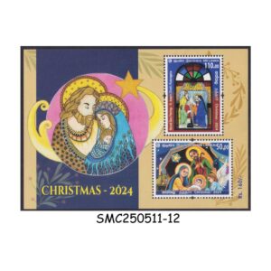 STAMPS from SRI LANKA - 2024 CHRISTMAS - MIN. SHEET MINT NH