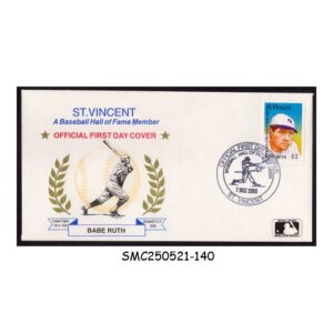 Covers from ST. VINCENT - 1988 BABE RUTH - BASEBALL HALL OF FAME MEMBER - FDC