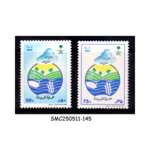 STAMPS from SAUDI ARABIA - 1988 ENVIRONMENTAL PROTECTION - 2V - MINT NH