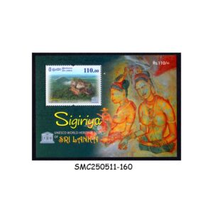 STAMPS from SRI LANKA - 2023 SIGIRIYA UNESCO WORLD HERITAGE SITE / FRESCO - MIN. SHEET MNH