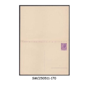 STAMPS from ITALY - 25lire + 25lire REPLY POSTCARD - MINT