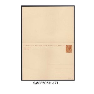 STAMPS from ITALY - 30lire + 30lire REPLY POSTCARD - MINT