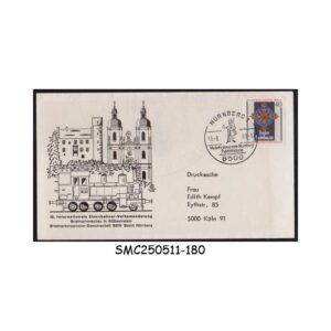 COVER from GERMANY - 1981 10th INTERNATIONAL RAILWAY MIGRATION SPECIAL COVER WITH SPECIAL CANCL.