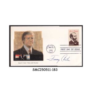 FDC from UNITED STATES - 1986 JAMES E. CARTER - EX-PRESIDENT OF USA - FDC