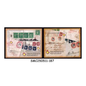 STAMPS from MALAYSIA - 2014 WORLD YOUTH STAMP EXHIBITION - SET OF 2 MIN. SHEETS MNH