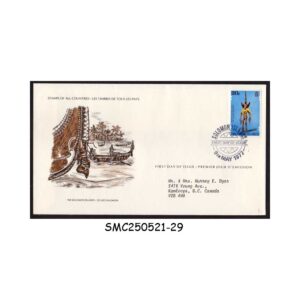 COVER from SOLOMON ISLANDS - 1977 ARTIFACTS - FDC