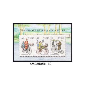 STAMPS from IRELAND - 1991 TRANSPORT IN IRELAND - CYCLES - MIN. SHEET MINT NH