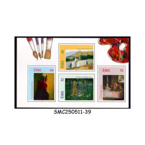 STAMPS from IRELAND - 1993 IRISH BRUSHES / PAINTINGS - BOOKLET PANE MINT NH