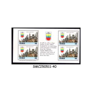 STAMPS from IRELAND - 1988 DUBLIN MILLENNIUM - BOOKLET PANE MINT NH