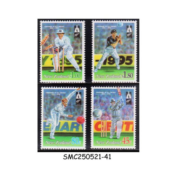 STAMPS from NEW ZEALAND - 1994 CENTENARY OF CRICKET COUNCIL - 4V MINT NH