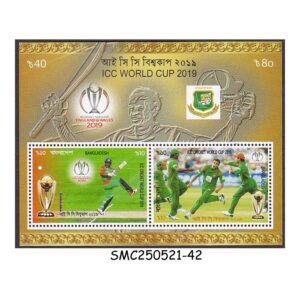 STAMPS from BANGLADESH - 2019 ICC WORLD CUP CRICKET / SPORTS - MIN. SHEET MINT NH
