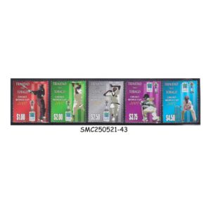 STAMPS from TRINIDAD & TOBAGO - 2007 ICC CRICKET WORLD CUP - 5V MINT NH
