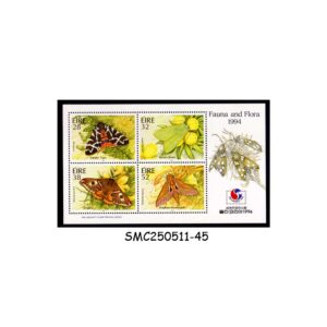 STAMPS from IRELAND - 1994 MOTHS INSECTS / PHILAKOREA - SOUVENIR SHEET MINT NH
