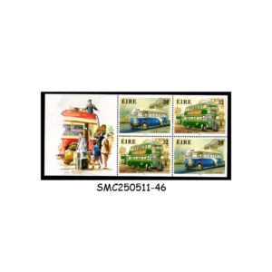 STAMPS from IRELAND - 1993 IRISH BUSES / TRANSPORT - BOOKLET PANE MINT NH