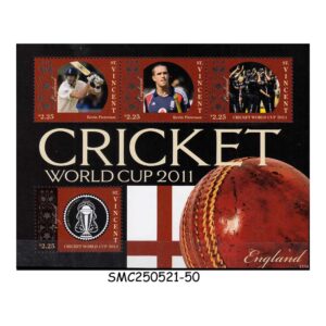 STAMPS from ST. VINCENT - 2011 CRICKET WORLD CUP 2011 / SPORTS - MIN. SHEET MINT NH