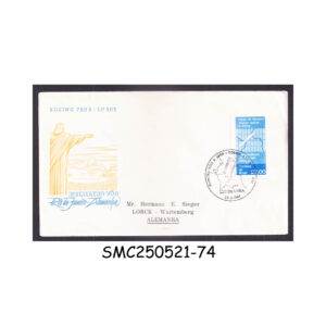 FIRST FLIGHT COVER from BRAZIL 1961 LUFTHANSA RIO de JANEIRO to WÜRTTEMBERG GERMANY FFC