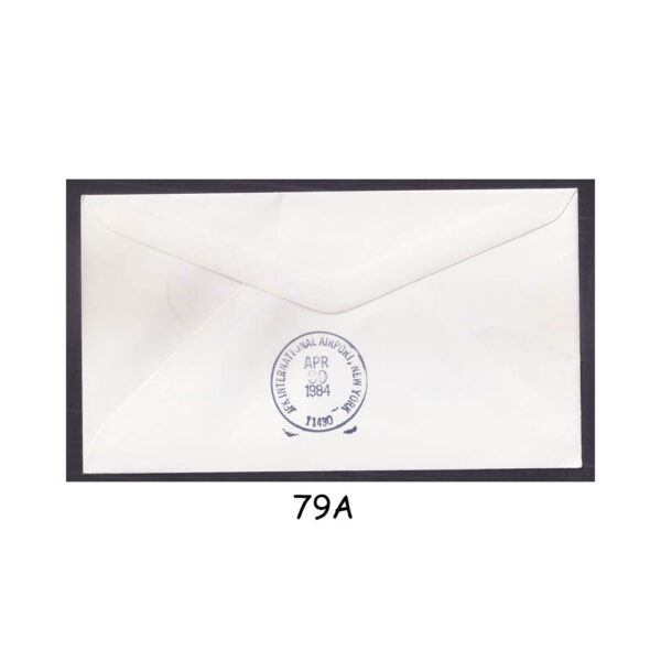 FIRST FLIGHT COVER from NETHERLANDS 1984 TWA FLIGHT AMSTERDAM to NEW YORK FFC - Image 2
