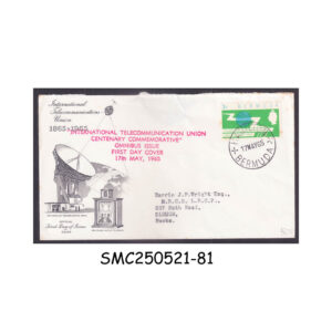 COVER from BERMUDA - 1965 INTERNATIONAL TELECOMMUNICATION UNION CENTENARY FDC