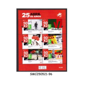 STAMPS from PORTUGAL - 2024 THE ARTS OF 25 APRIL - MIN. SHEET MINT NH