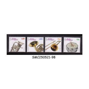 STAMPS from PORTUGAL - 2023 MUSICAL INSTRUMENTS CIVIL FANFARE ORCHESTRAS - 4V MINT NH