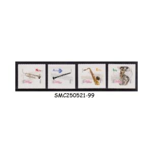 STAMPS from PORTUGAL - 2024 THE MUSICAL INSTRUMENTS OF CIVIL WIND BANDS - 2nd Group 4V MINT NH