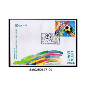 Stamps from AZERBAIJAN - 2024 EUROPEAN FOOTBALL CHAMPIONSHIP - GERMANY - FDC