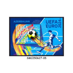 Stamps from AZERBAIJAN - 2024 EUROPEAN FOOTBALL CHAMPIONSHIP - GERMANY - MIN/SHT MINT NH