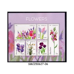 Stamps from AZERBAIJAN - 2023 FLOWERS - MIN. SHEET MINT NH
