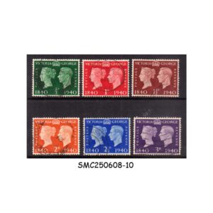 Stamps from GREAT BRITAIN - 1940 CENTENARY OF POSTAGE STAMP KGVI - 6V - USED