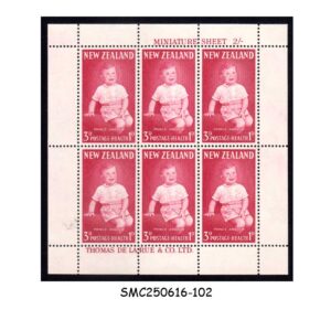 Stamps from NEW ZEALAND - 1963 PRINCE ANDREW HEALTH STAMP SG#816 - MIN. SHEET MINT NH