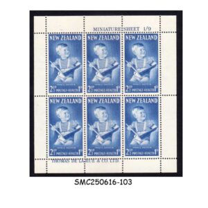 Stamps from NEW ZEALAND - 1963 PRINCE ANDREW HEALTH STAMP SG#815 - MIN. SHEET MINT NH