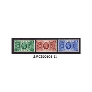 Stamps from GREAT BRITAIN - 1935 KGV SILVER JUBILEE SG#453-456 (#454 missing) - 3V - MINT NH